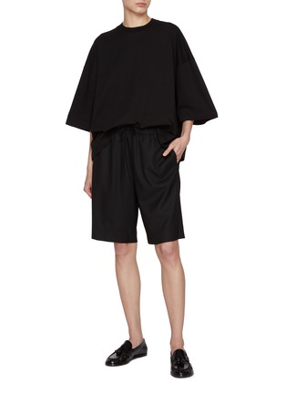 Figure View - Click To Enlarge - THE ROW - Stanton Elasticated Wool Shorts