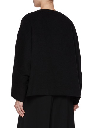 Back View - Click To Enlarge - THE ROW - Fidele Bell Sleeve Cashmere Jacket