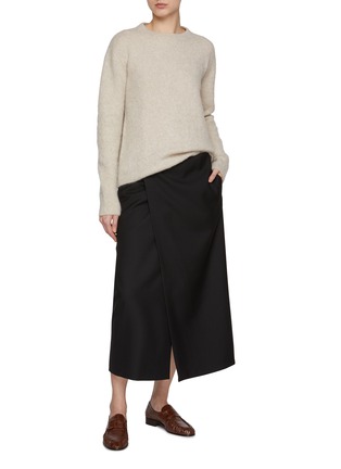 Figure View - Click To Enlarge - THE ROW - Gouli Crewneck Cashmere Silk Sweatshirt