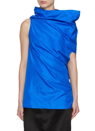 Main View - Click To Enlarge - THE ROW - Aria Asymmetric Silk Taffeta Top