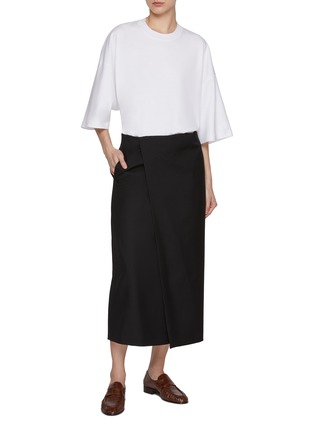 Figure View - Click To Enlarge - THE ROW - Kavi Virgin Wool Skirt