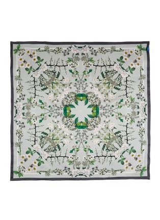 Detail View - Click To Enlarge - ST. PIECE - Winter Floral Medium Square Silk Scarf