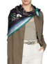 Figure View - Click To Enlarge - ST. PIECE - Winter Floral Medium Square Silk Scarf