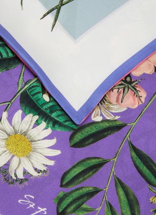 Detail View - Click To Enlarge - ST. PIECE - Willa Floral Large Square Silk Scarf