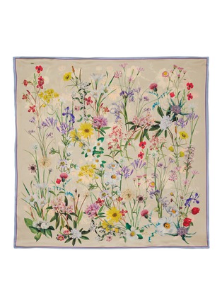 Main View - Click To Enlarge - ST. PIECE - Whitney Floral Medium Square Silk Scarf