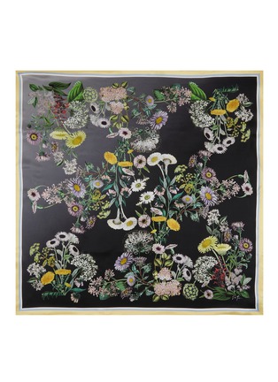 Main View - Click To Enlarge - ST. PIECE - Yuri Floral Medium Square Silk Scarf