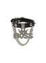 Main View - Click To Enlarge - VENNA - Medium Boss Pet Collar — Black/Silver