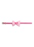 Detail View - Click To Enlarge - VENNA - Small Puffy Bow Heart Pet Collar — Pink