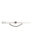 Detail View - Click To Enlarge - VENNA - Extra Small Heart Chain Pet Collar — White/Silver