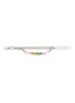 Detail View - Click To Enlarge - VENNA - Small Happy Double Chain Pet Collar — Silver