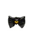 Main View - Click To Enlarge - VENNA - Small Puffy Bow Heart Pet Collar — Black