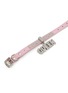 Detail View - Click To Enlarge - VENNA - Extra Small Queen Pet Collar — Pink/Silver