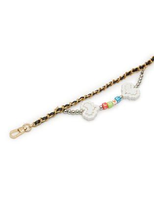 Detail View - Click To Enlarge - VENNA - Extra Small Love Double Chain Pet Collar — Gold