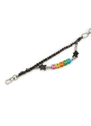 Detail View - Click To Enlarge - VENNA - Small Happy Double Chain Pet Collar — Black