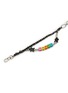 Detail View - Click To Enlarge - VENNA - Medium Happy Double Chain Pet Collar — Black