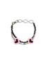 Main View - Click To Enlarge - VENNA - Extra Small Love Double Chain Pet Collar — Black