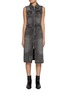 Main View - Click To Enlarge - MO&CO. - Sleeveless Dark Wash Denim Dress