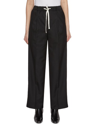 Main View - Click To Enlarge - MO&CO. - Leisure Elasticated Drawstring Waist Trousers