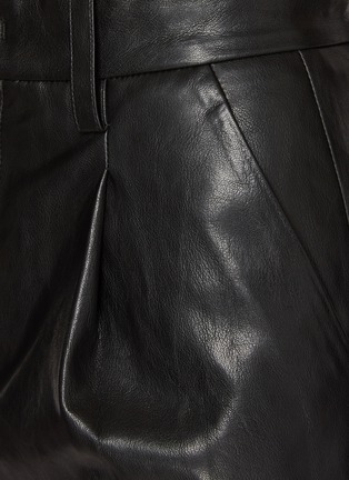  - MO&CO. - Faux Leather Shorts