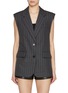 Main View - Click To Enlarge - MO&CO. - Sleeveless Single Breasted Blazer