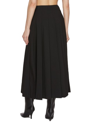 Back View - Click To Enlarge - MO&CO. - Buckled Strap Long Flare Skirt