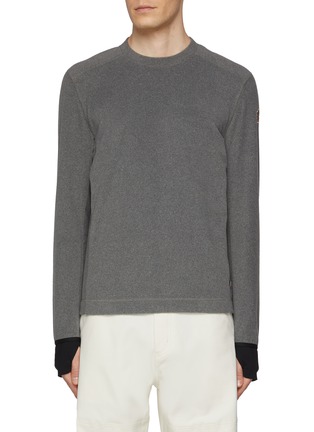 Main View - Click To Enlarge - MONCLER - Contrast Cuff Fleece Sweater