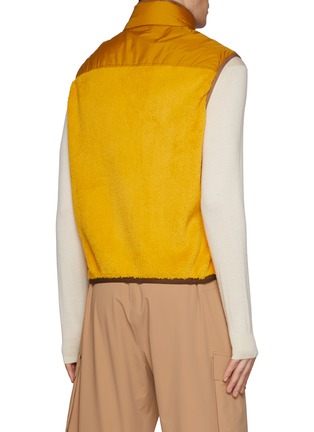 Back View - Click To Enlarge - MONCLER - Two-Toned Stand Collar Vest