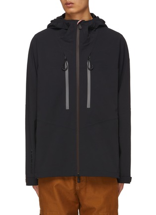 Main View - Click To Enlarge - MONCLER - Orden Warp Knit Hardshell Hooded Jacket