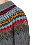  - MONCLER - Virgin Wool Fairisle Cable Knit Sweater