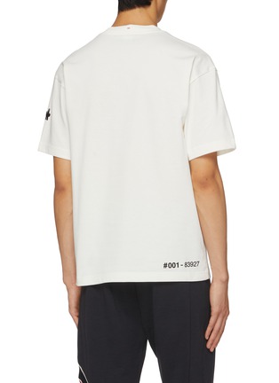 Back View - Click To Enlarge - MONCLER - Cotton Flipped Logo T-Shirt