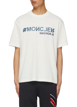 Main View - Click To Enlarge - MONCLER - Cotton Flipped Logo T-Shirt