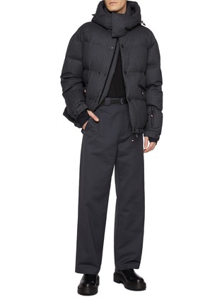 Figure View - Click To Enlarge - MONCLER - Krun Hooded High Neck Puffer Jacket