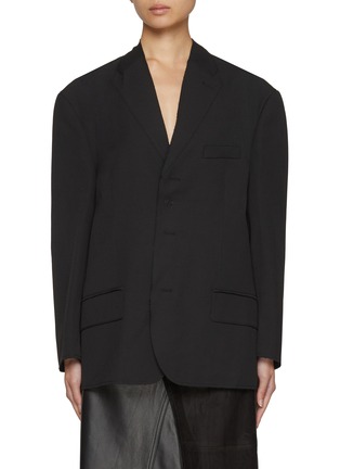 Main View - Click To Enlarge - MM6 MAISON MARGIELA - Light Fluid Gabardine Blazer