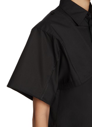  - MM6 MAISON MARGIELA - Cropped Cotton Poplin Shirt