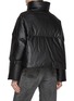 Back View - Click To Enlarge - MM6 MAISON MARGIELA - Coated Cotton Cropped Jacket