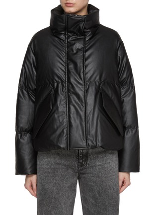 Main View - Click To Enlarge - MM6 MAISON MARGIELA - Coated Cotton Cropped Jacket