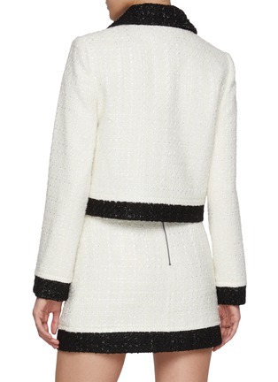 Back View - Click To Enlarge - ALICE & OLIVIA - Topher Tweed Cropped Jacket