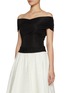 Front View - Click To Enlarge - ALICE & OLIVIA - Arverne Off Shoulder Cross Bodysuit