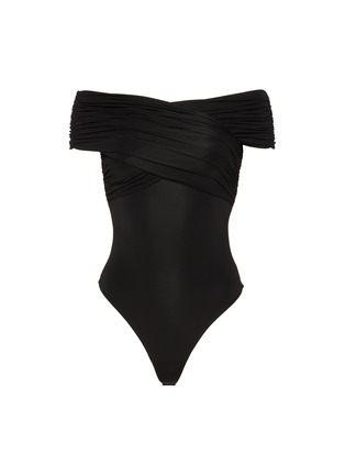 Main View - Click To Enlarge - ALICE & OLIVIA - Arverne Off Shoulder Cross Bodysuit