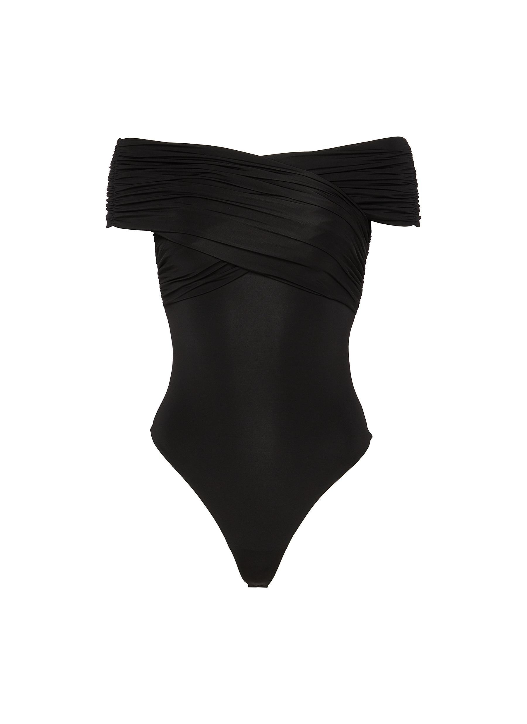 ALICE & OLIVIA | Arverne Off Shoulder Cross Bodysuit | Women ALICE & OLIVIA | Arverne Off Shoulder Cross Bodysuit | Women