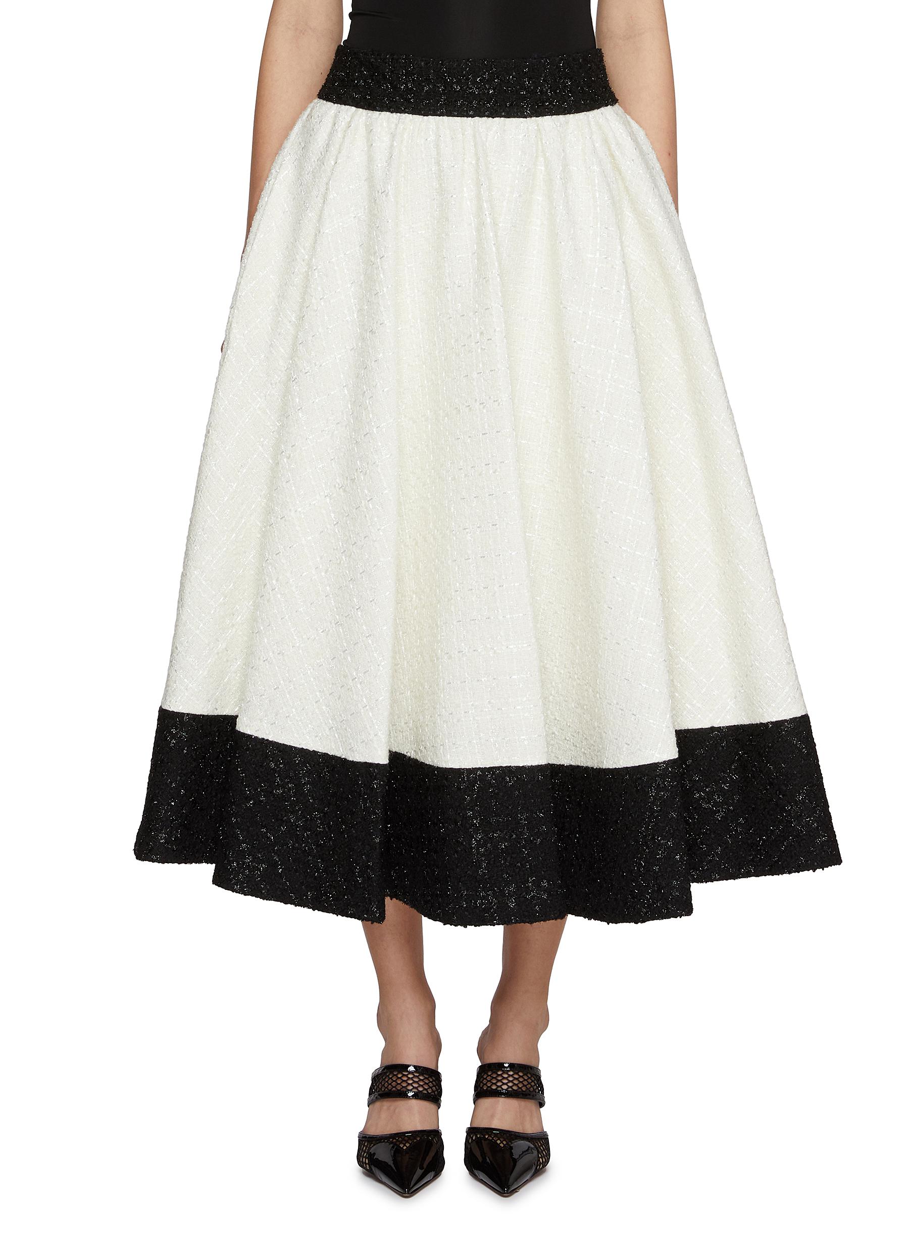 ALICE & OLIVIA | Nilda Voluminous Combo Tweed Skirt | Women