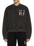 Main View - Click To Enlarge - WE11DONE - Rhinestone Logo Bomber Jacket