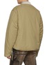 Back View - Click To Enlarge - WE11DONE - Contrast Collar Slit Sides Cotton Jacket