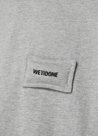  - WE11DONE - Pillow Logo Cotton T-shirt