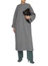 Figure View - Click To Enlarge - MM6 MAISON MARGIELA - Square Neck Long Sleeves Midi Dress