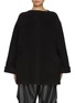 Main View - Click To Enlarge - MM6 MAISON MARGIELA - Wide Cuff Long Sleeve Wool Jersey Top