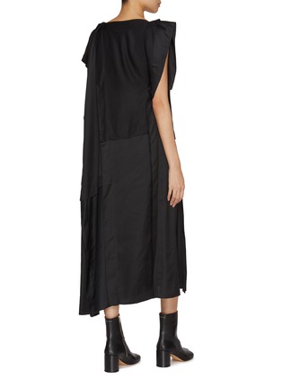 Back View - Click To Enlarge - MM6 MAISON MARGIELA - Lining Twist Maxi Dress