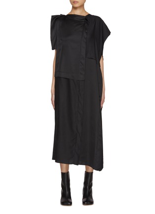 Main View - Click To Enlarge - MM6 MAISON MARGIELA - Lining Twist Maxi Dress