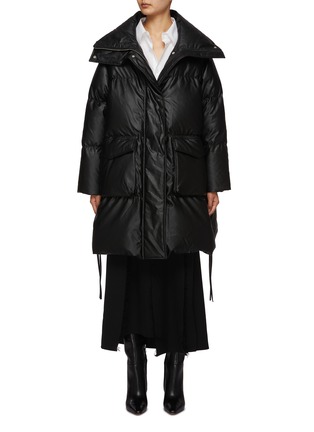 Main View - Click To Enlarge - MM6 MAISON MARGIELA - Faux Leather Puffer Coat