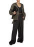 Figure View - Click To Enlarge - MM6 MAISON MARGIELA - Gathered Waist Lining Look Pants